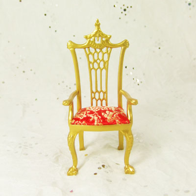 CA039-01 Gold ArmChair - 1" Scale